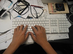computer typing