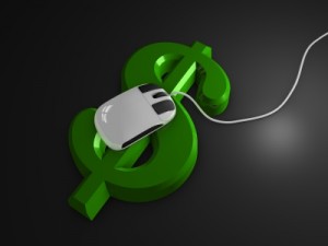 computer mouse with dollar sign