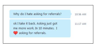 asking for referrals