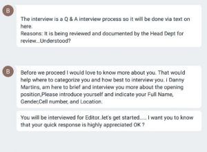 Make Money From Home Offer Hangout Scam