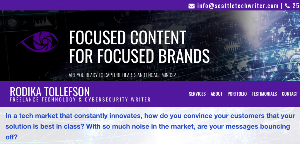 Writer websites: Seattle technology writer Rodika Tollefson