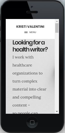 Writer Websites: Kristi Valentini