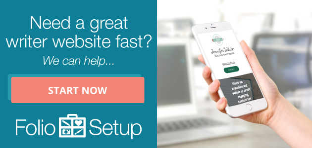 Need a great writer website fast? We can help... START NOW! FolioSetup: Portfolio-based websites by creatives for creatives.